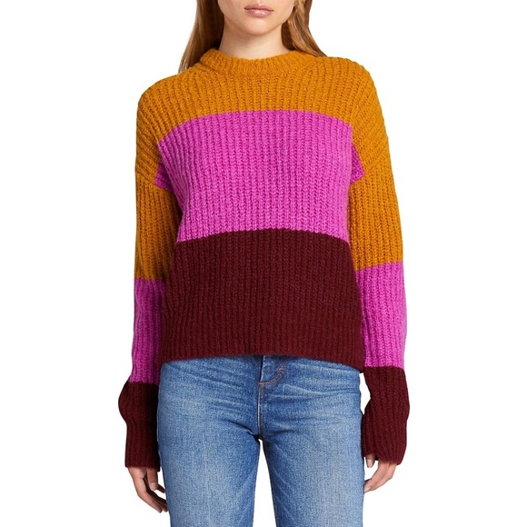 A.L.C. Robertson Color Block Sweater Medium - Picture 1 of 8